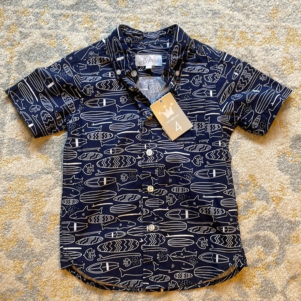 epk boys button front shirt